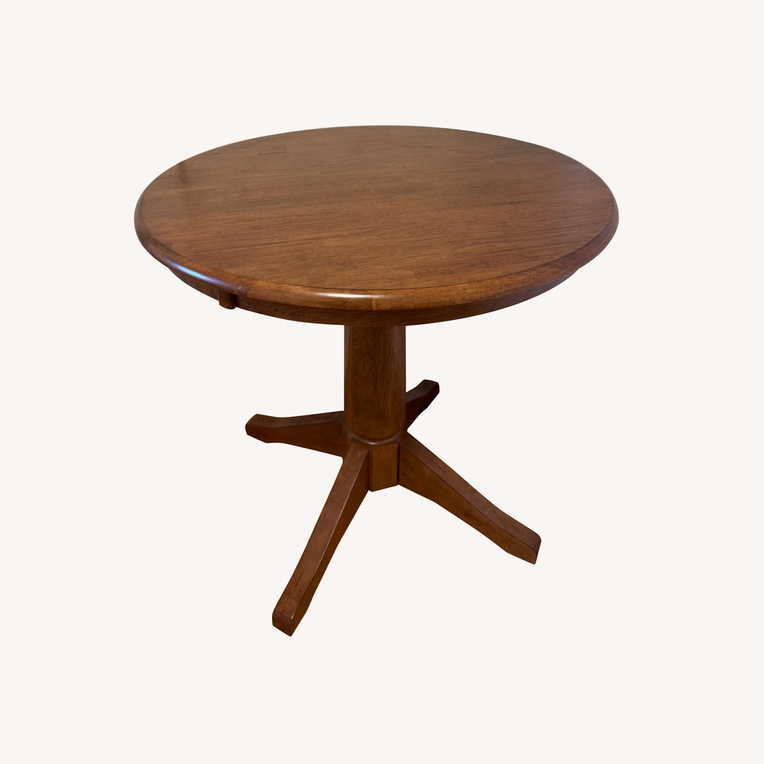 Home Depot Dark Brown Dining Table - image-0