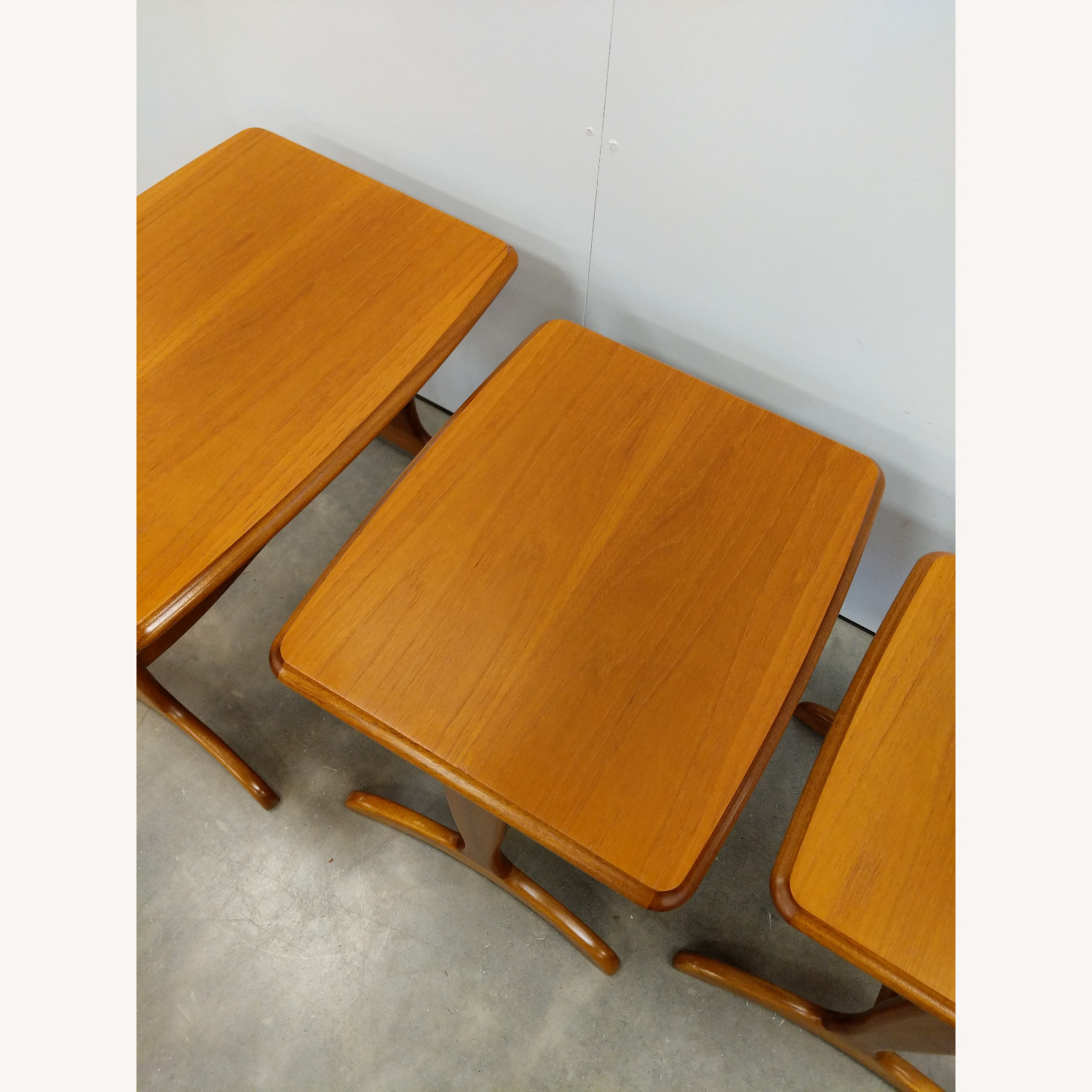 Set of Vintage Mid Century Teak Nesting Tables - image-9