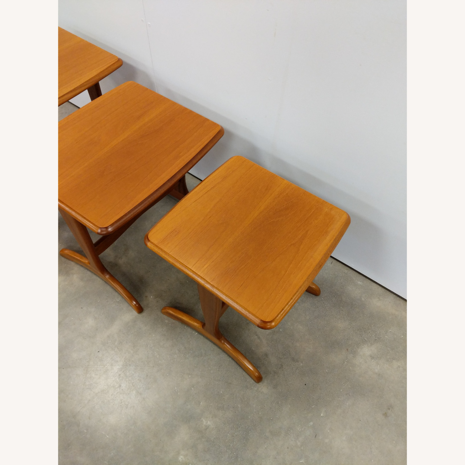 Set of Vintage Mid Century Teak Nesting Tables - image-4
