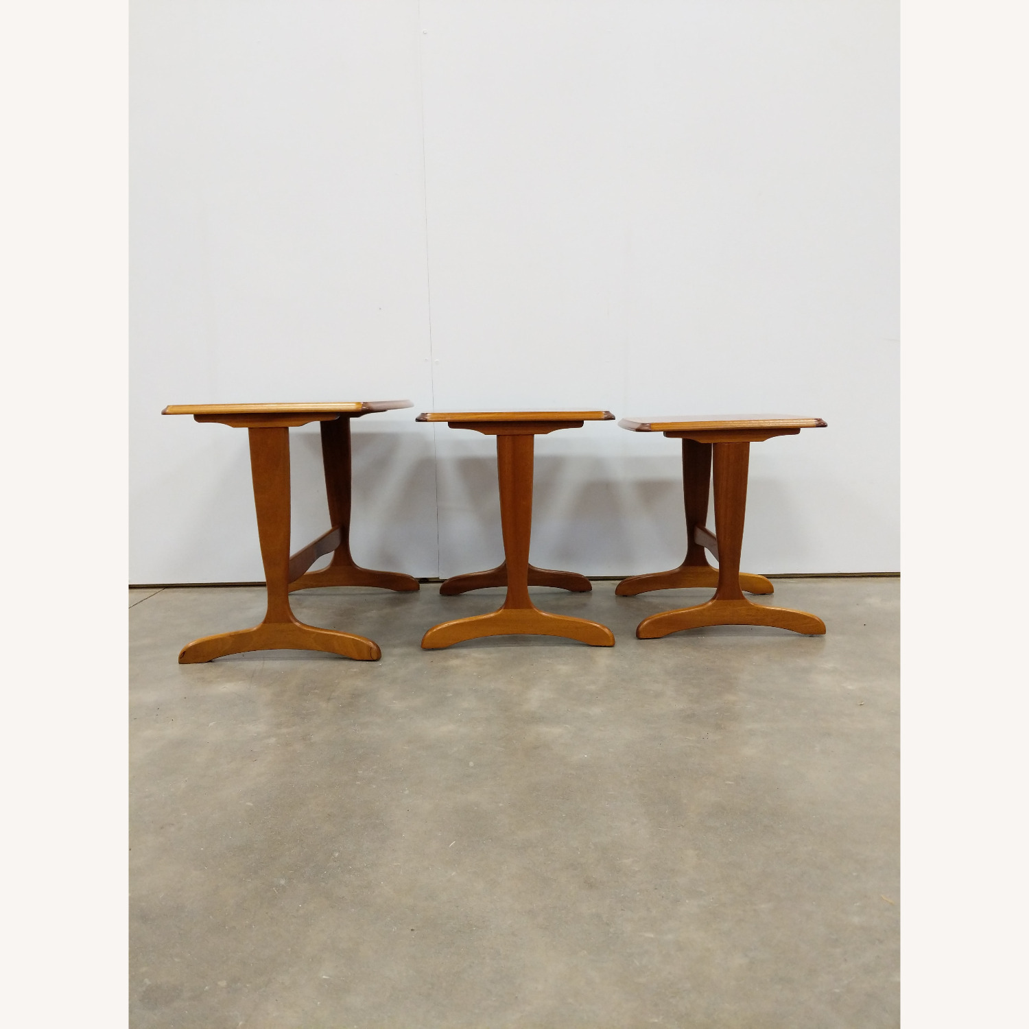 Set of Vintage Mid Century Teak Nesting Tables - image-2