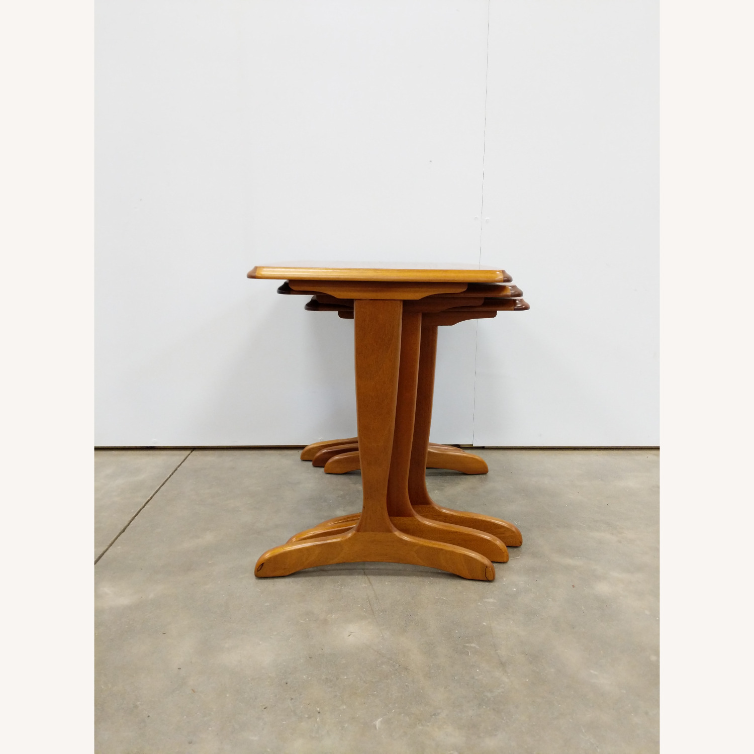 Set of Vintage Mid Century Teak Nesting Tables - image-6