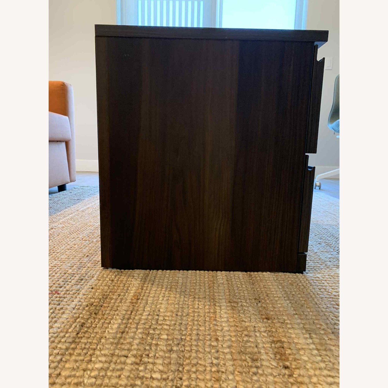 IKEA Storklinta Nightstand Dark Brown Wood Nightstand - image-3