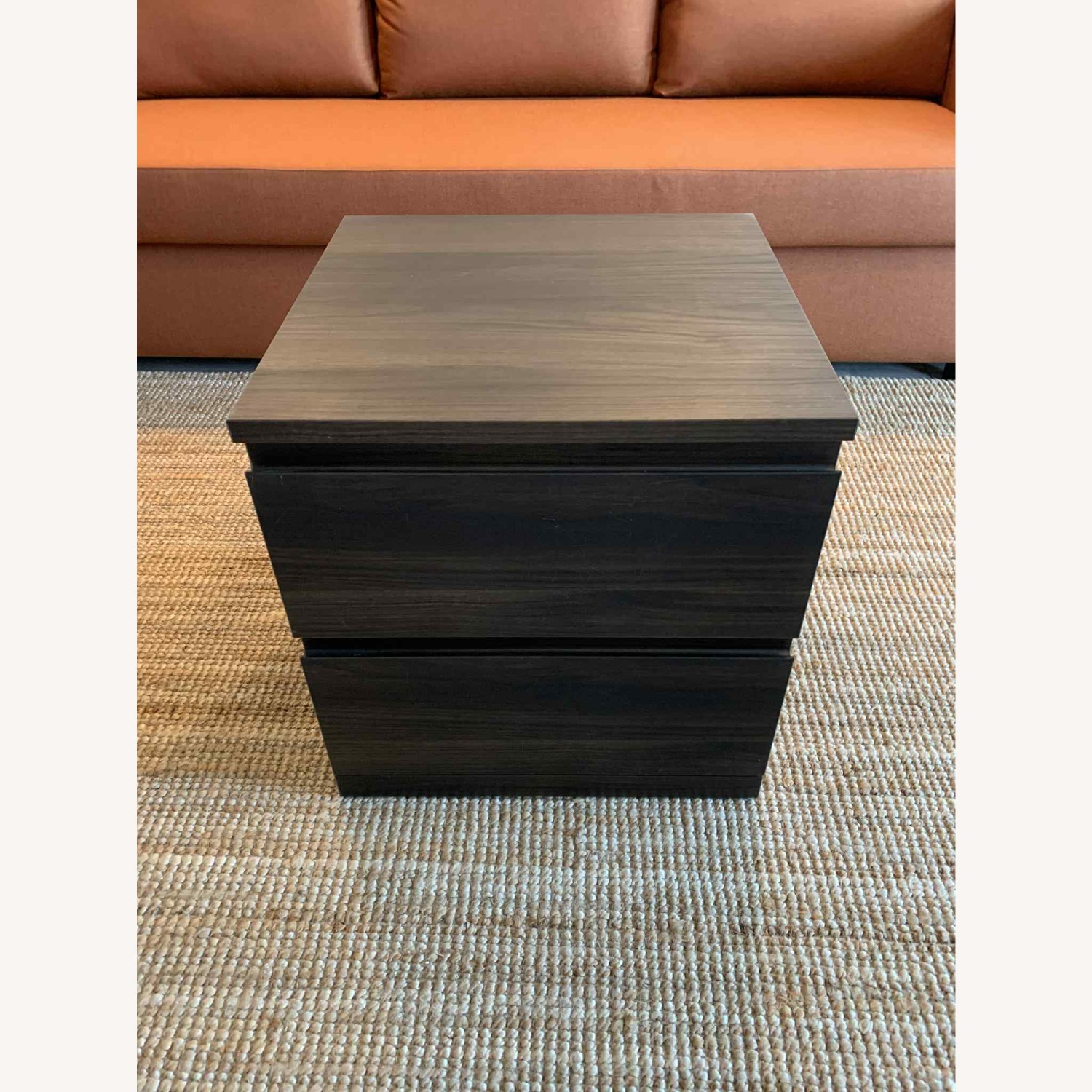 IKEA Storklinta Nightstand Dark Brown Wood Nightstand - image-1