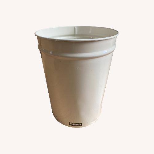 Used Bunbuku Ivory Small Trash Can for sale on AptDeco