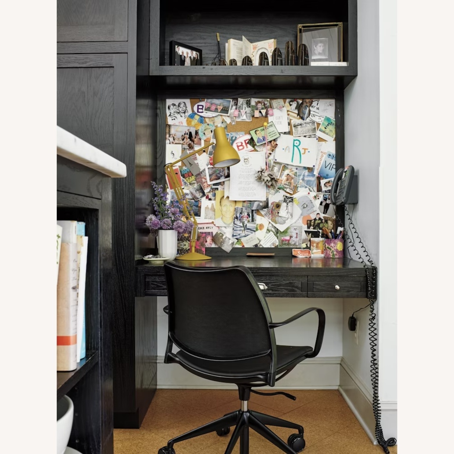 Design Within Reach Black Leather Office Chair - image-6