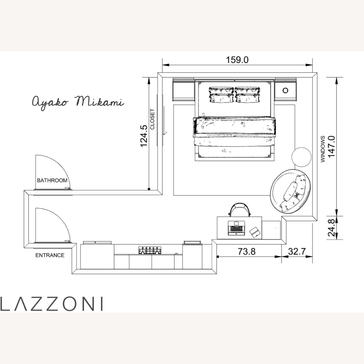 Lazzoni Light Gray Suede King Bed - image-17