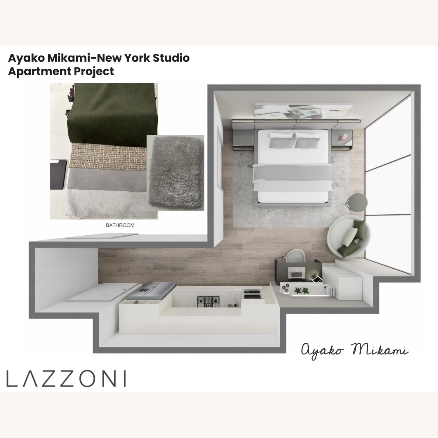 Lazzoni Light Gray Suede King Bed - image-4