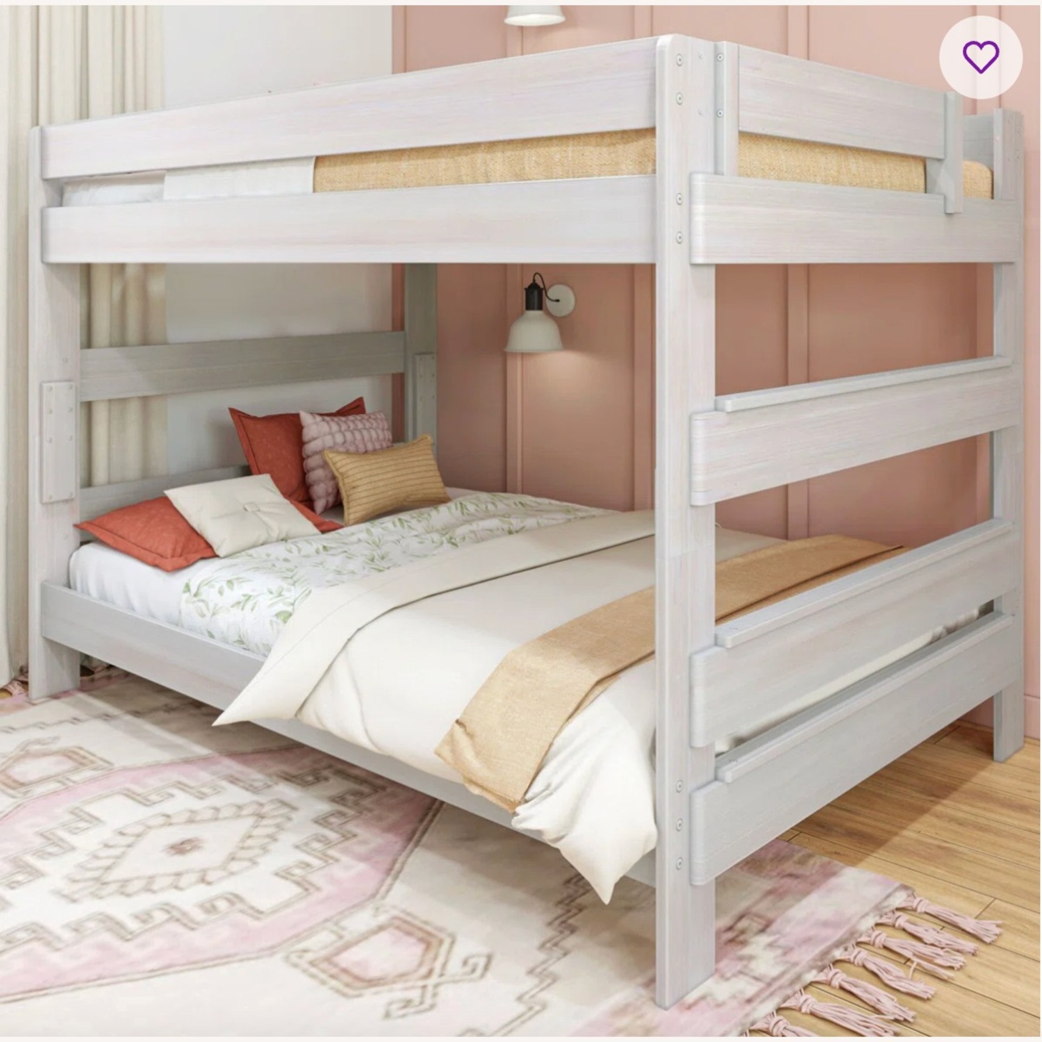 Wayfair White Wood Bunk Bed - image-1