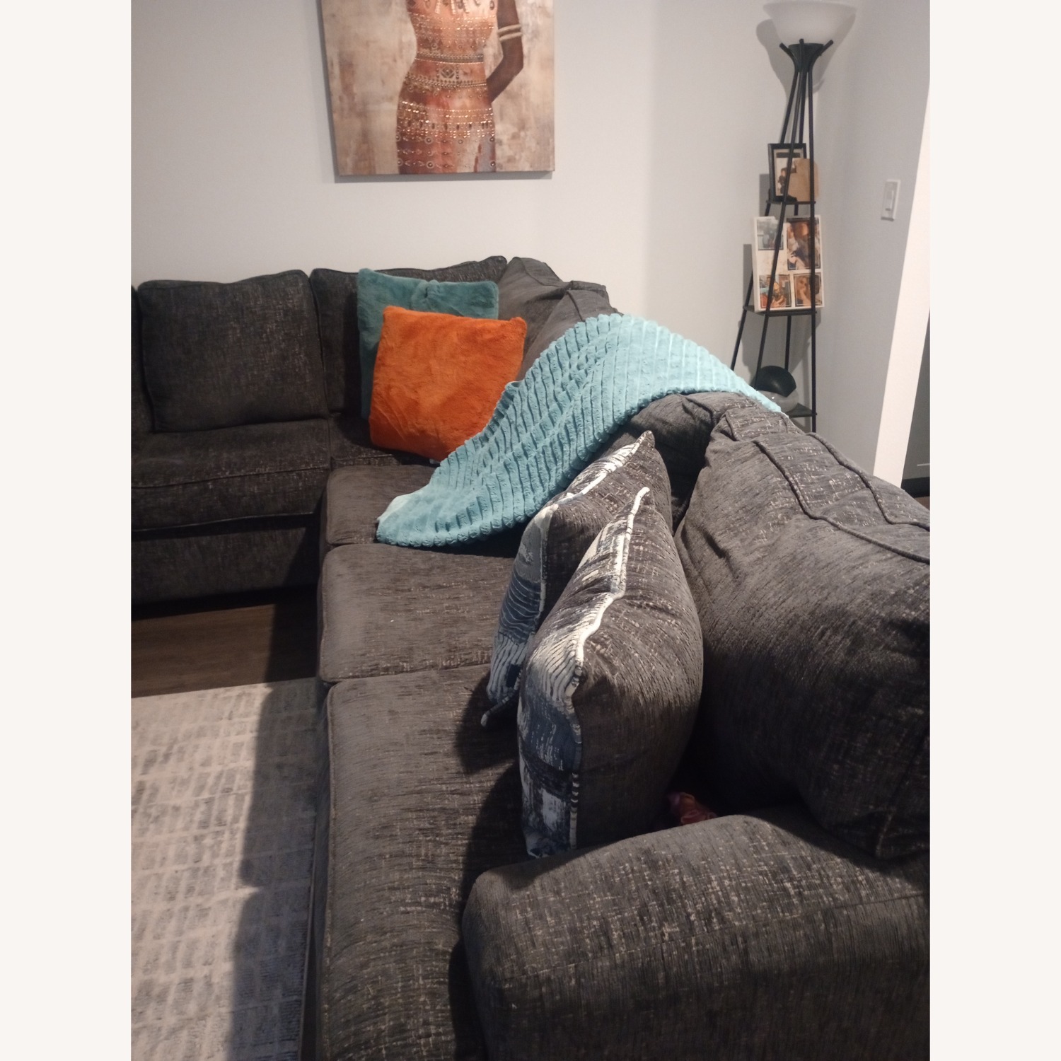 Ashley Furniture Black Fabric 2 Piece Sectional - image-5