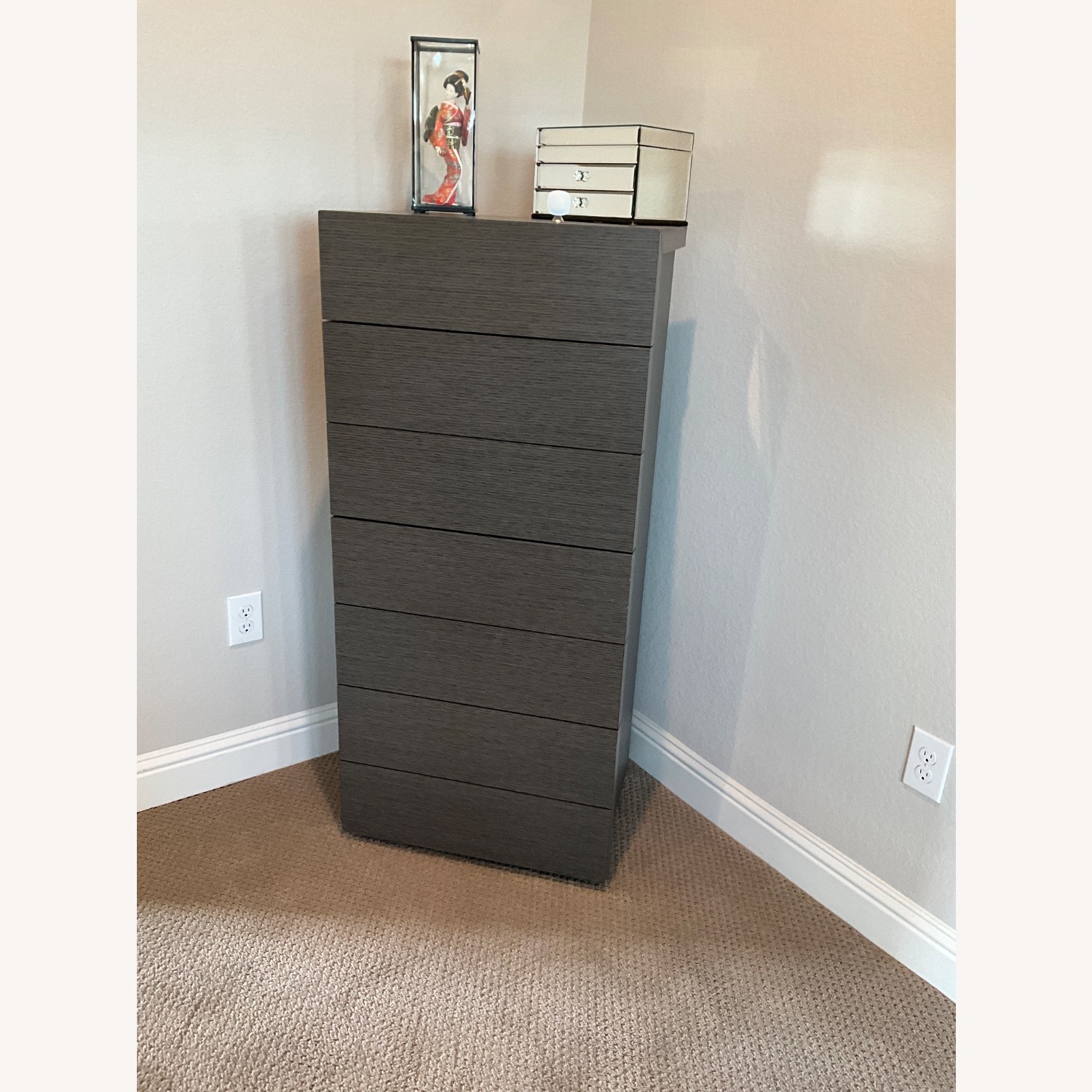 ALF Group Alf Itaila Dark Gray Wood Chest - image-1