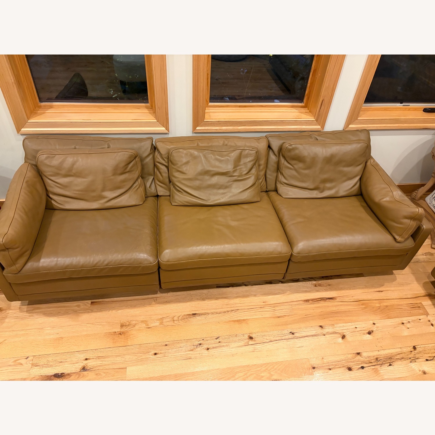 Roche Bobois Leather Couch - image-2