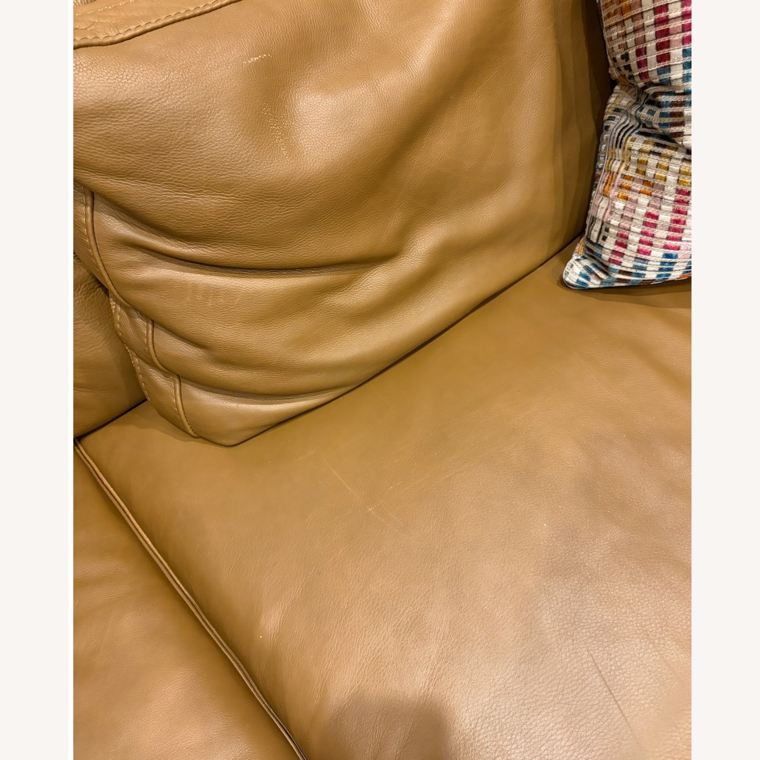 Roche Bobois Dark Brown Leather 2 Seater Sofa - image-4