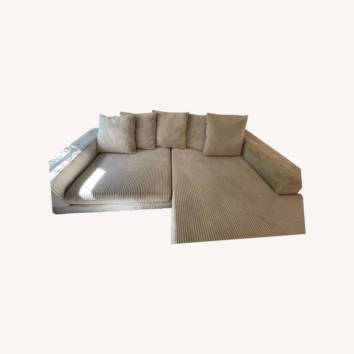 Luxe Home Furniture Natural 2 Piece Sectional - image-0