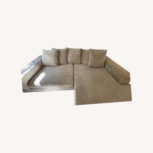 Used Luxe Home Furniture Natural 2 Piece Sectional for sale on AptDeco