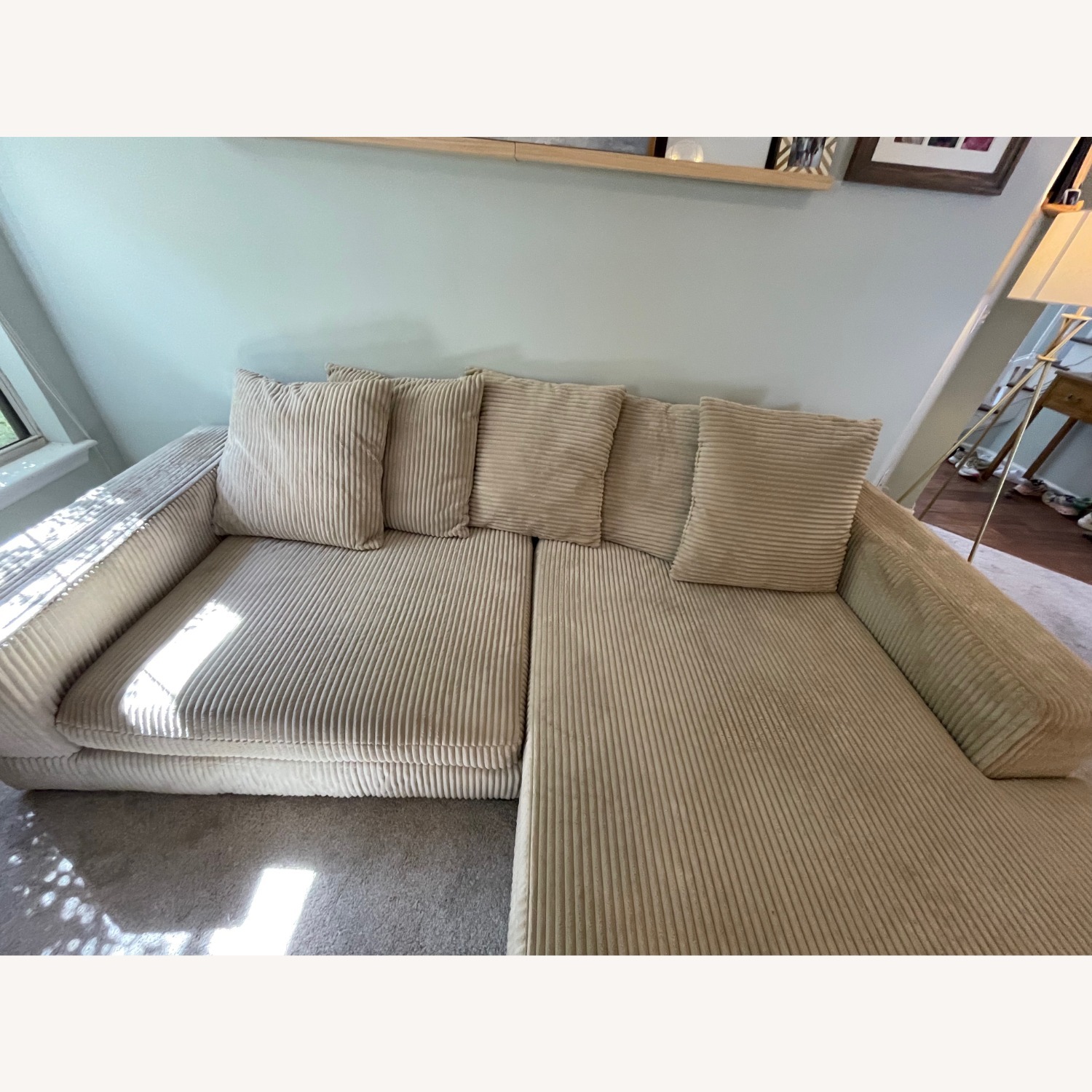 Luxe Home Furniture Natural 2 Piece Sectional - image-1