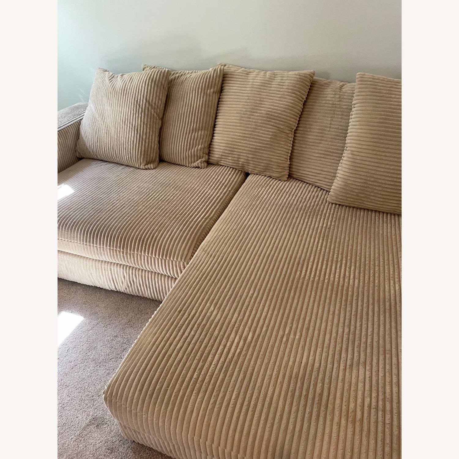 Luxe Home Furniture Natural 2 Piece Sectional - image-3