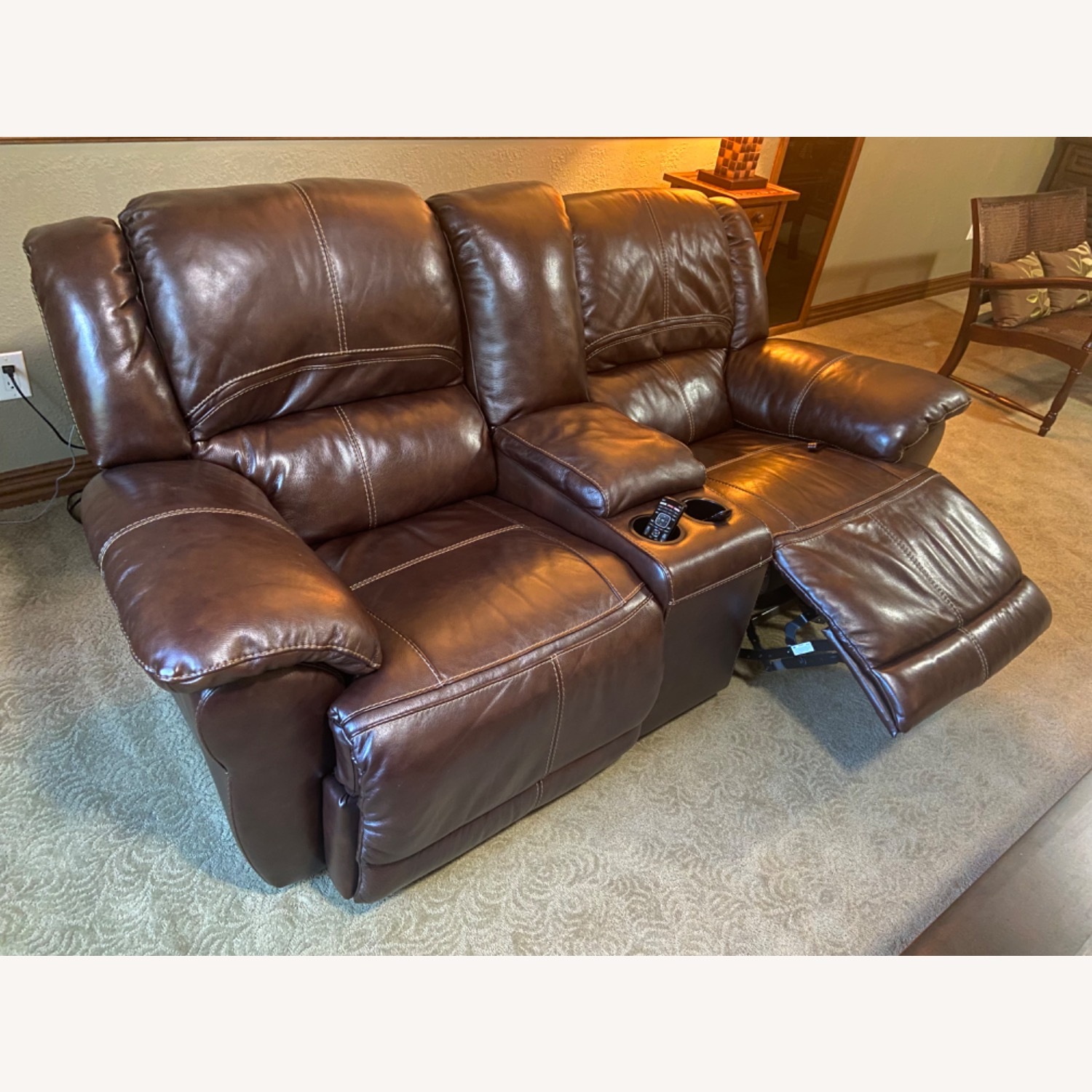 Ashley Furniture Dark Brown 2 Piece Sectional - image-2