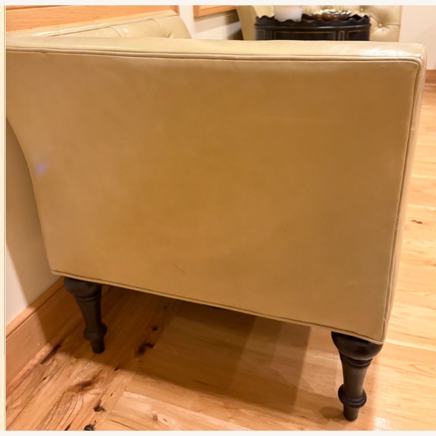 Bernhardt Furniture Green Leather Accent Chairs - image-4