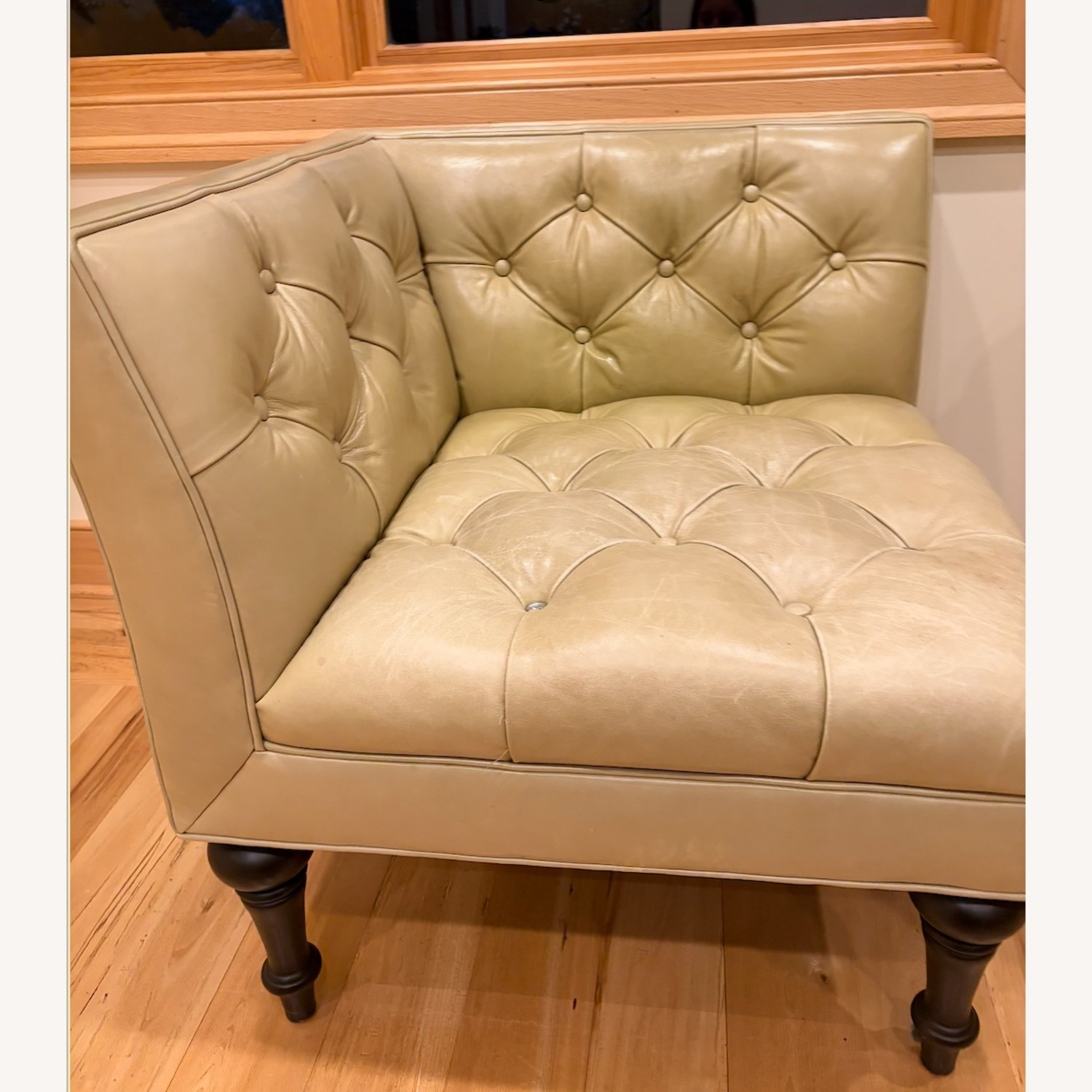 Bernhardt Furniture Green Leather Accent Chairs - image-2