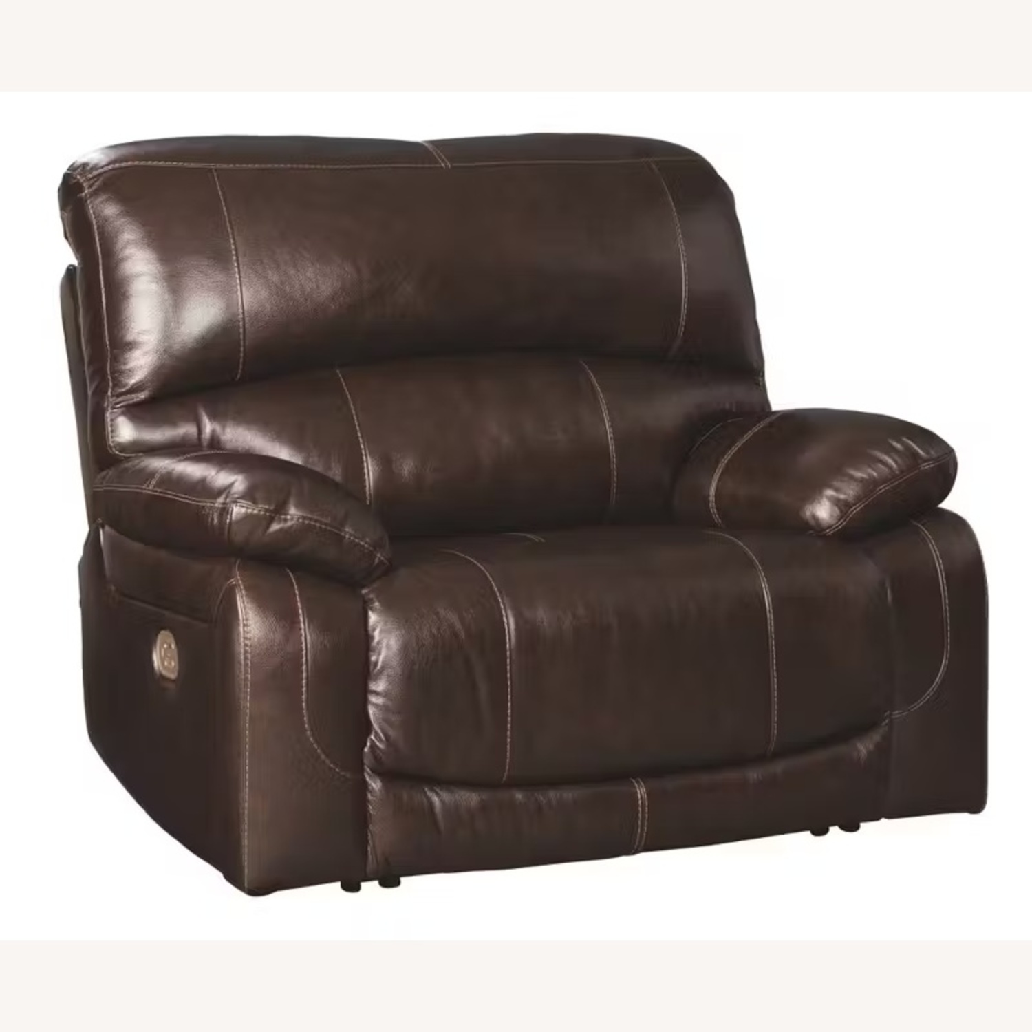 Ashley Furniture Hallstrung Dark Brown Leather Futon - image-4