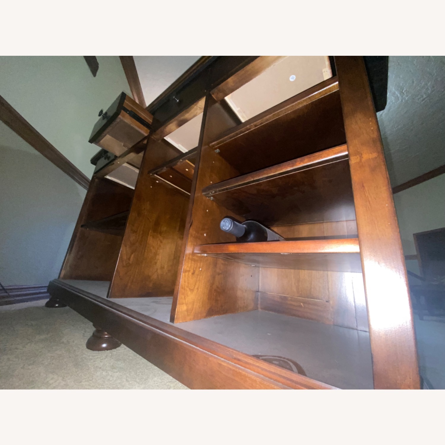 Ashley Furniture Dark Brown Wood Bar Cart - image-4