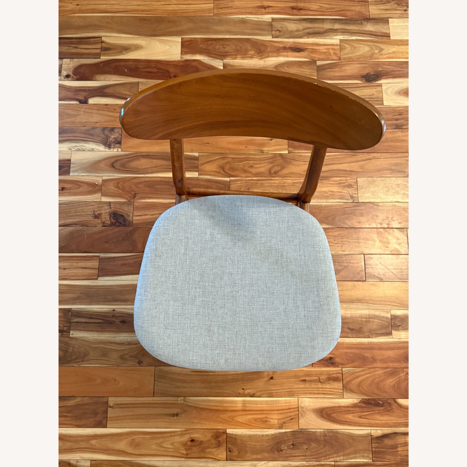 West Elm Light Gray Fabric Dining Chairs - image-3