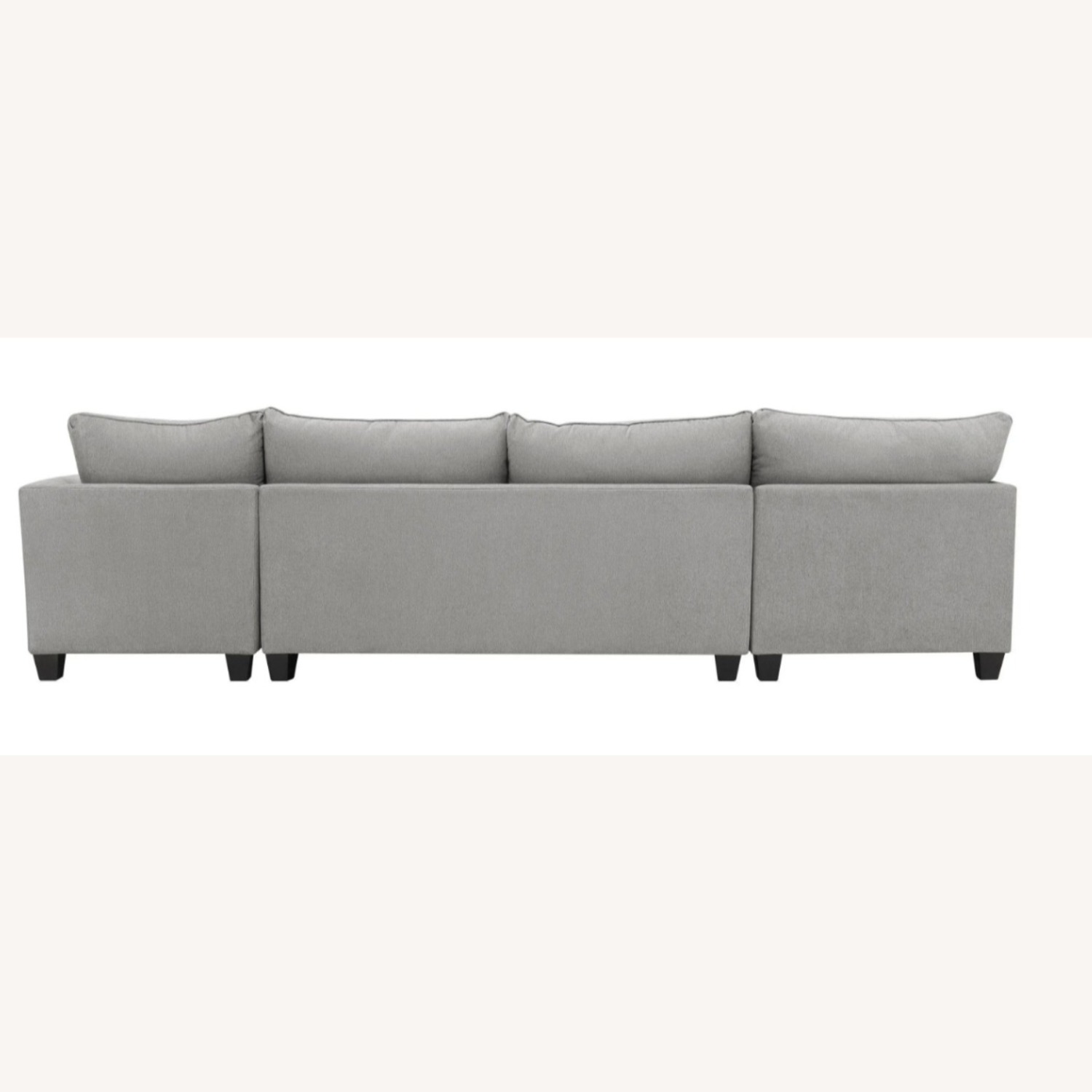 Raymour & Flanigan Light Gray Daine 3-pc. Sectional Sofa - image-5