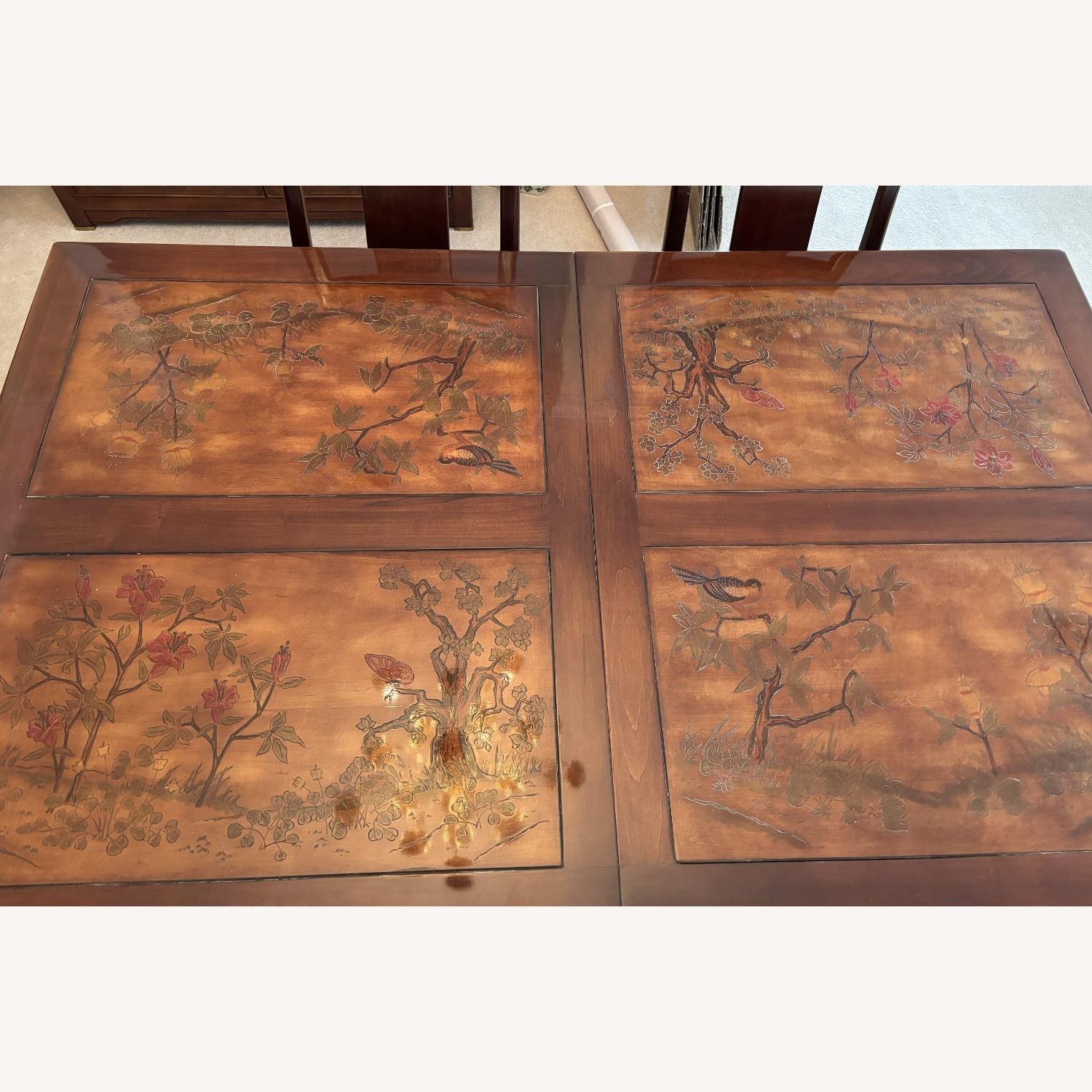 Bernhardt Flair Dark Brown Wood Dining Set - image-2