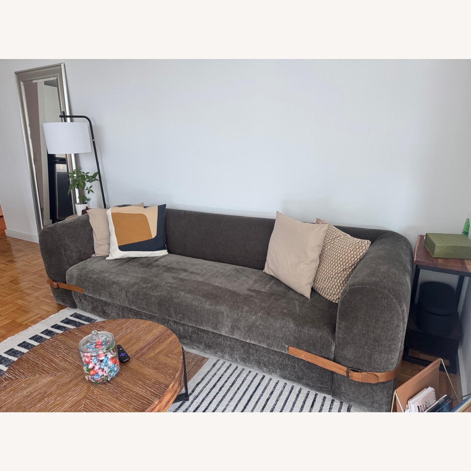 CB2 Alesso Grey Performance Velvet Sleeper Sofa - image-7