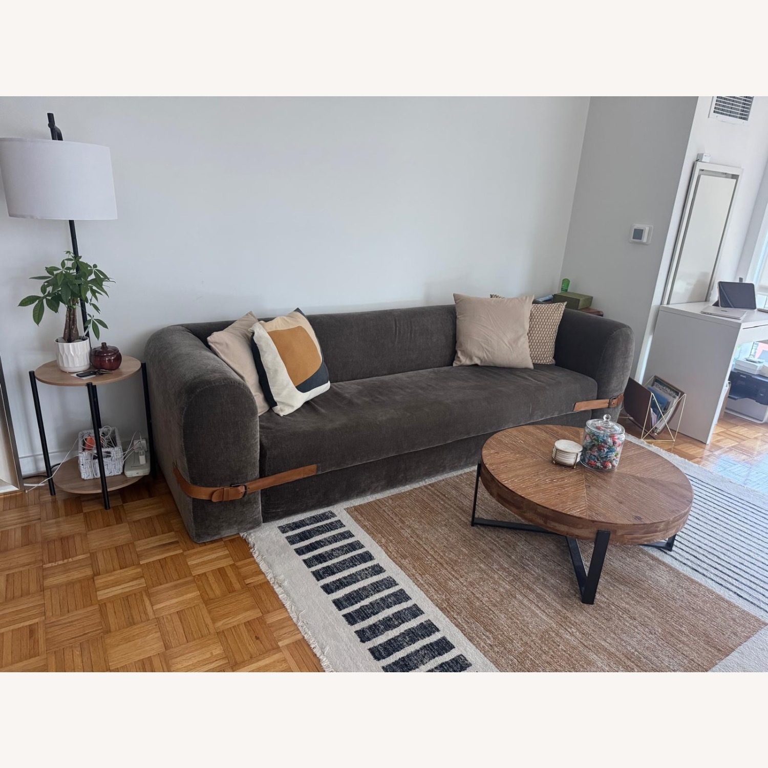 CB2 Alesso Grey Performance Velvet Sleeper Sofa - image-8