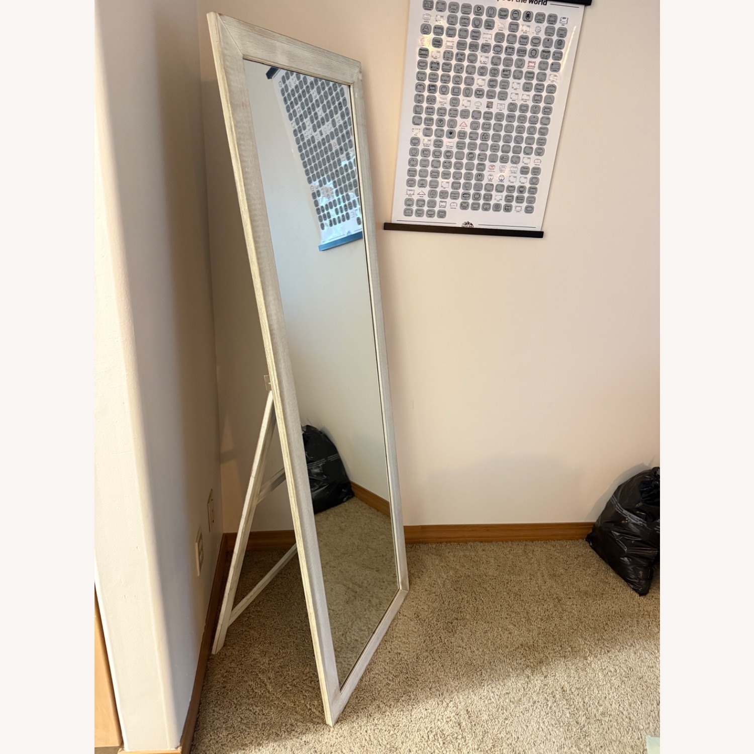 Rustic Wood Floor Mirror - image-2