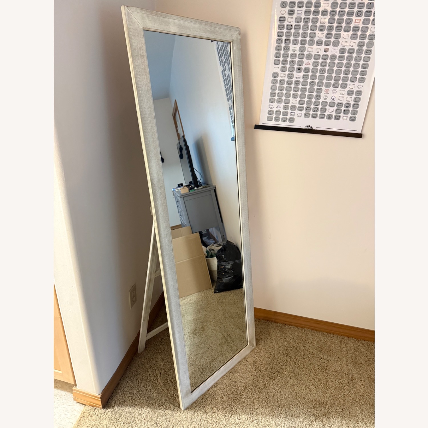 Rustic Wood Floor Mirror - image-3