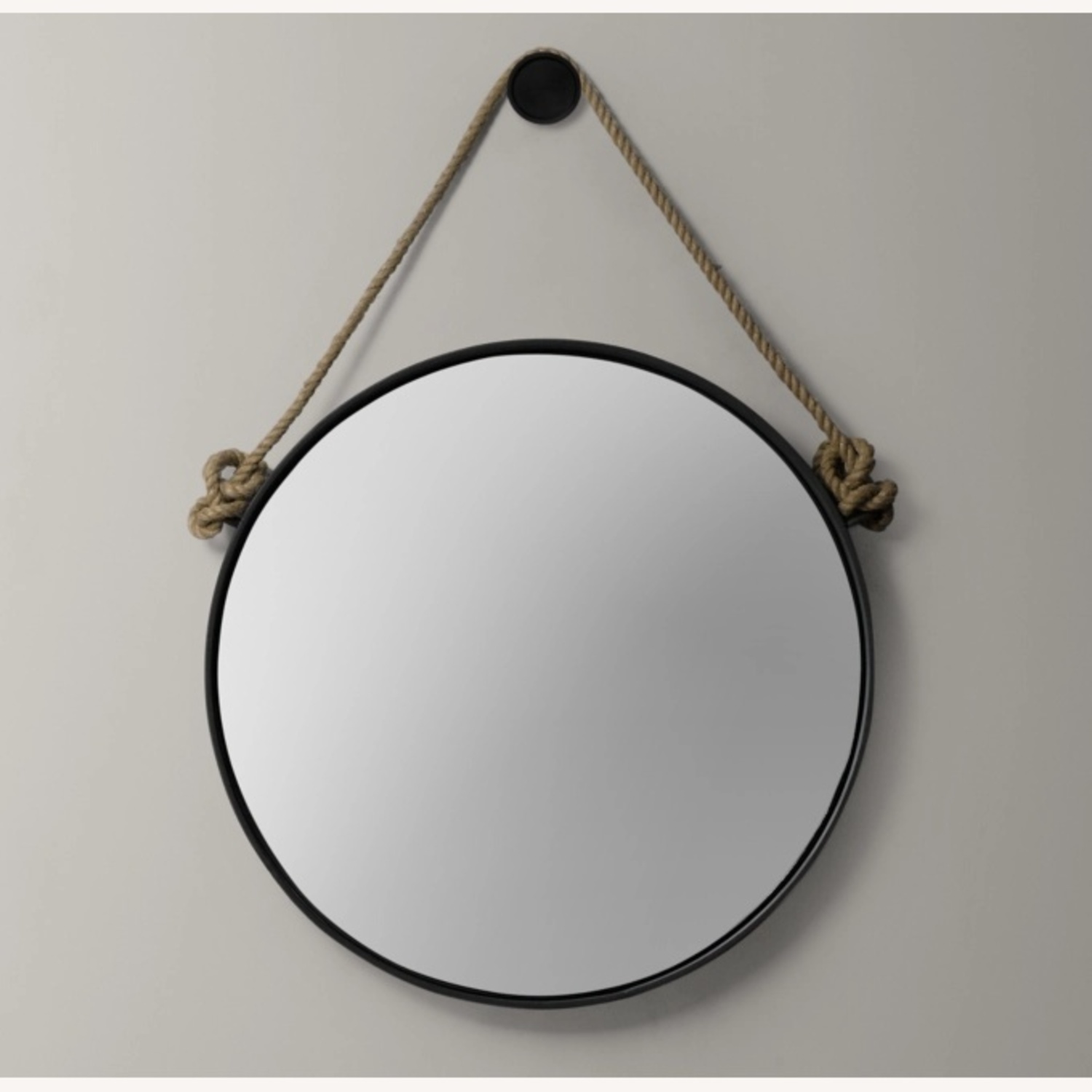RH Metal & Rope Mirror  - image-0