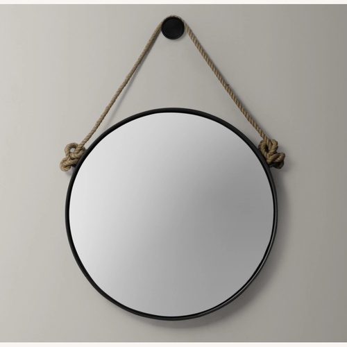 Used RH Metal & Rope Mirror for sale on AptDeco
