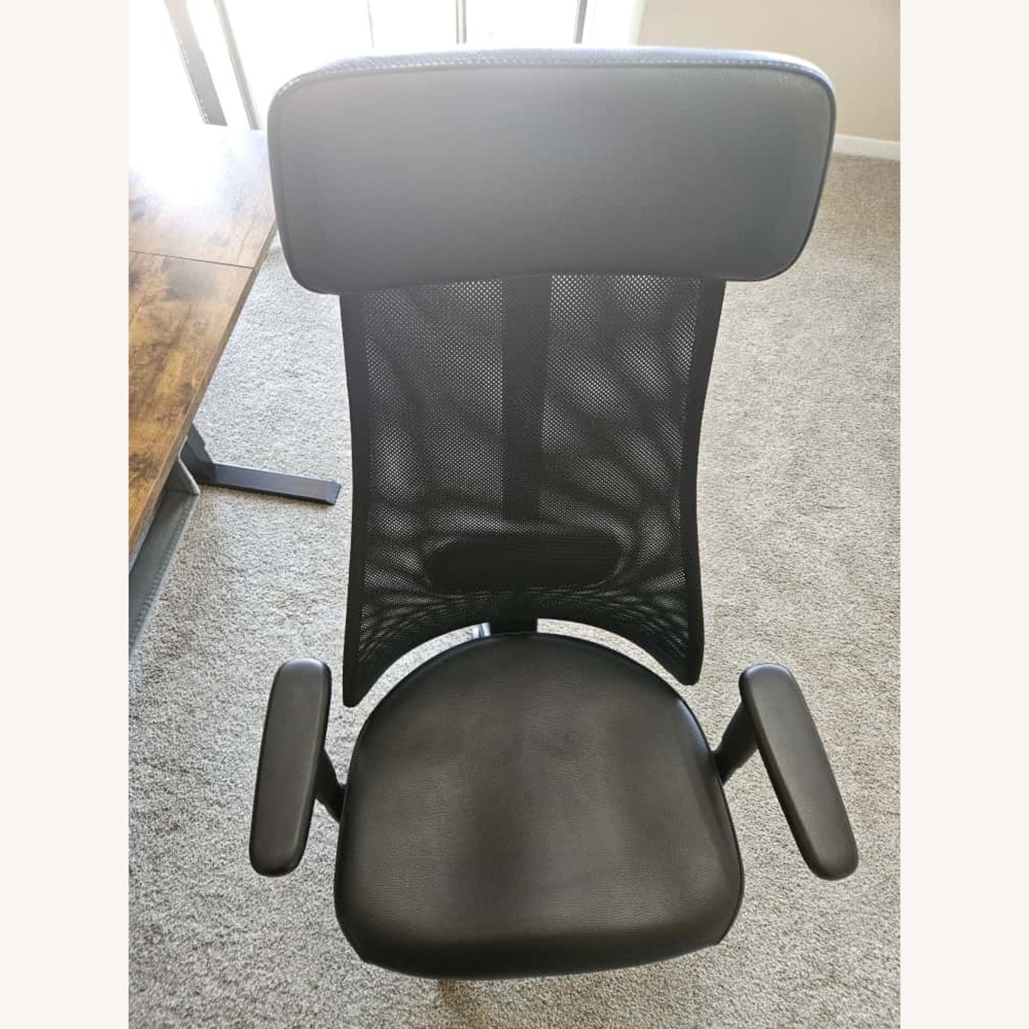 IKEA Järvfjället Black Leather Office Chair - image-5