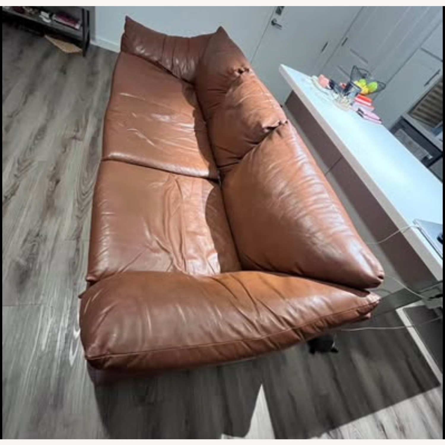 Leather Factory 3 Seat Sofa - image-2