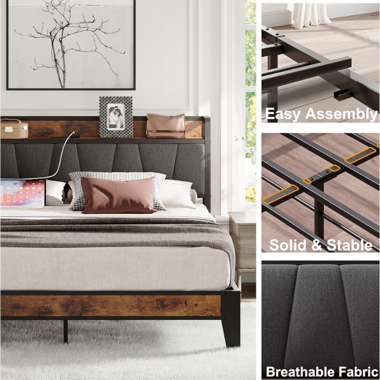 Amazon King Size Bed Frame - image-3