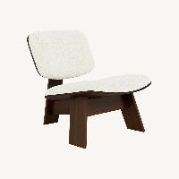 White Boucle Accent Chairs
