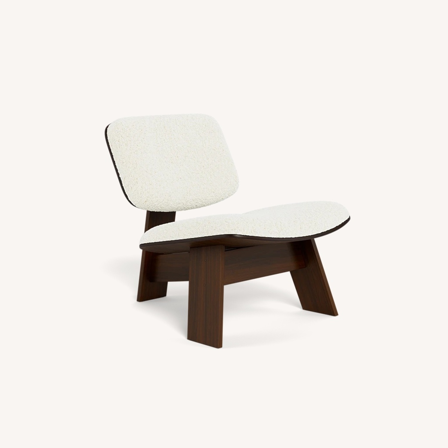 White Boucle Accent Chairs - image-4