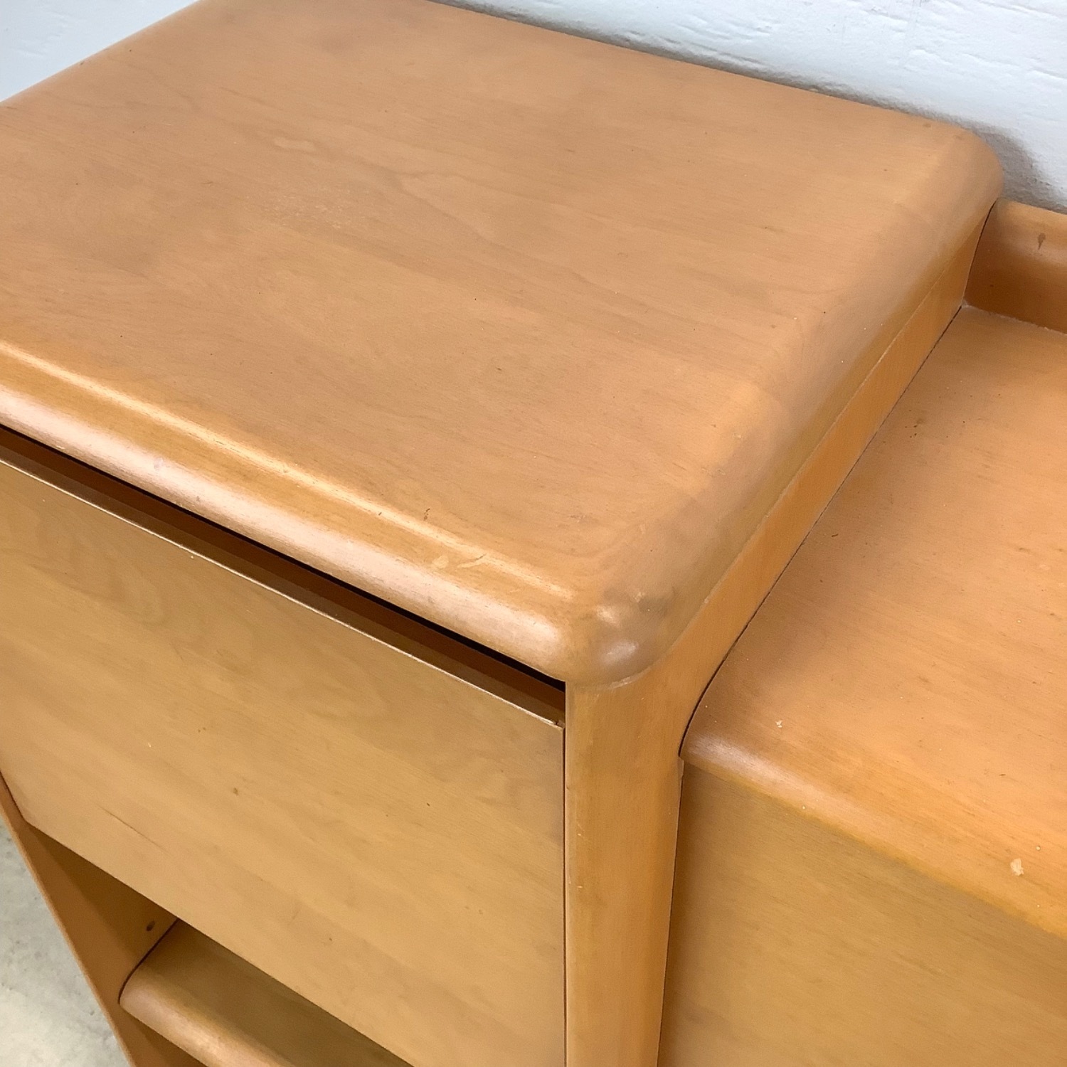 Heywood Wakefield Headboard W Nightstands - image-7