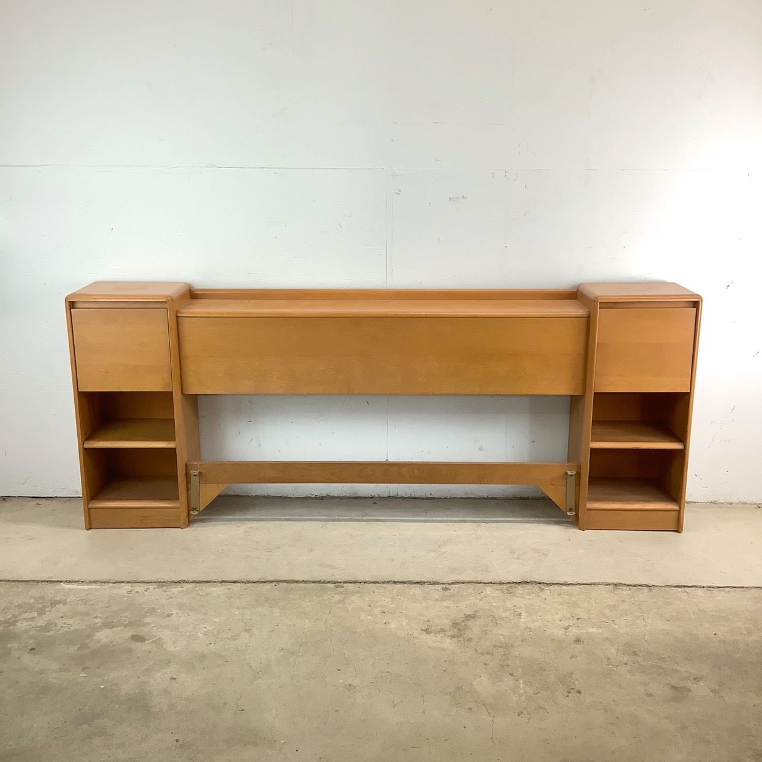 Heywood Wakefield Headboard W Nightstands - image-2