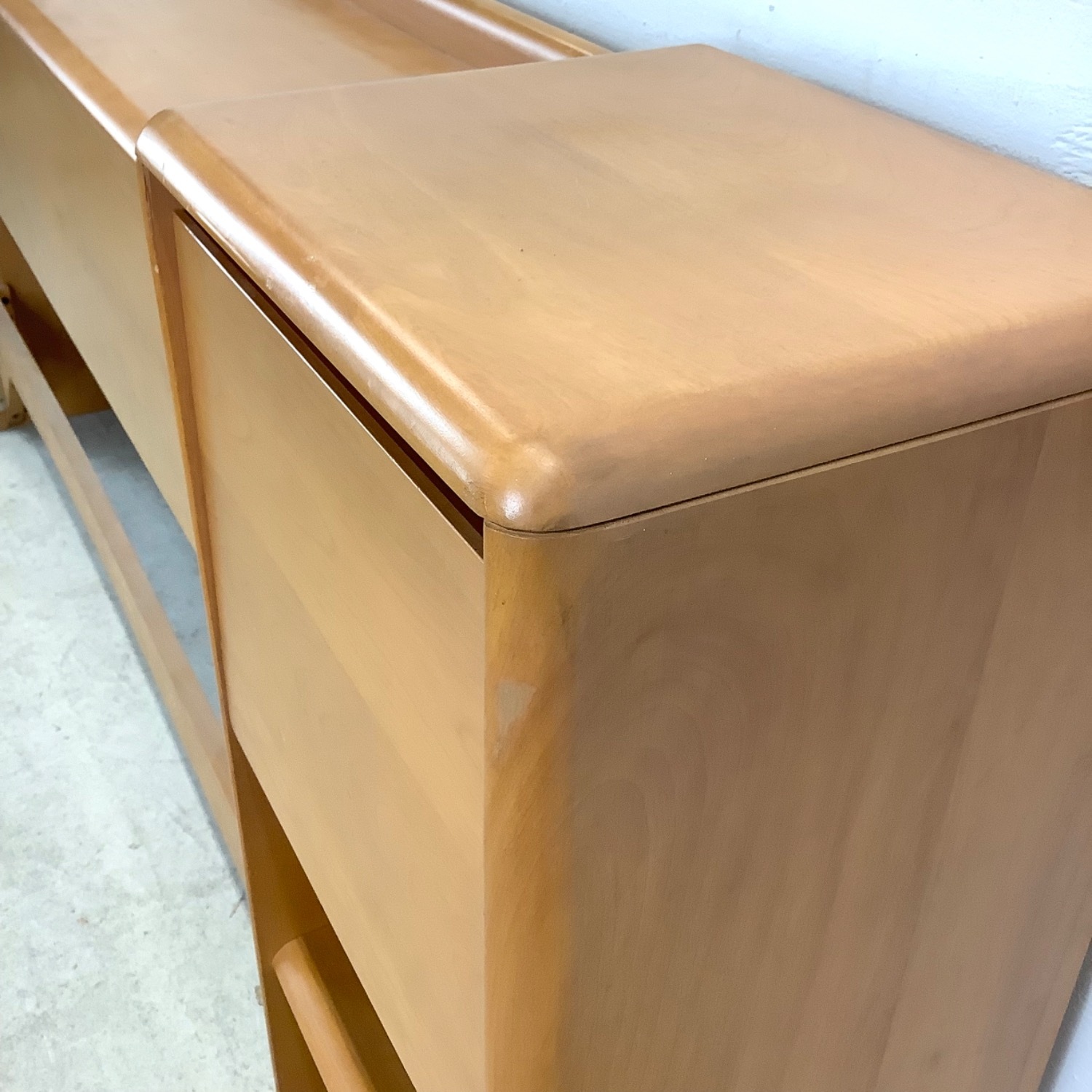 Heywood Wakefield Headboard W Nightstands - image-22