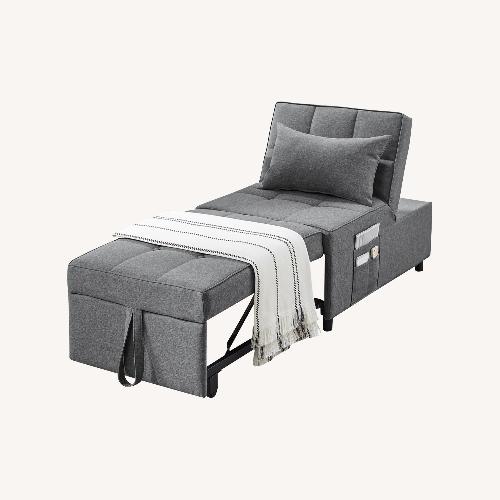 Used Wayfair Dark Gray Fabric Twin Bed for sale on AptDeco