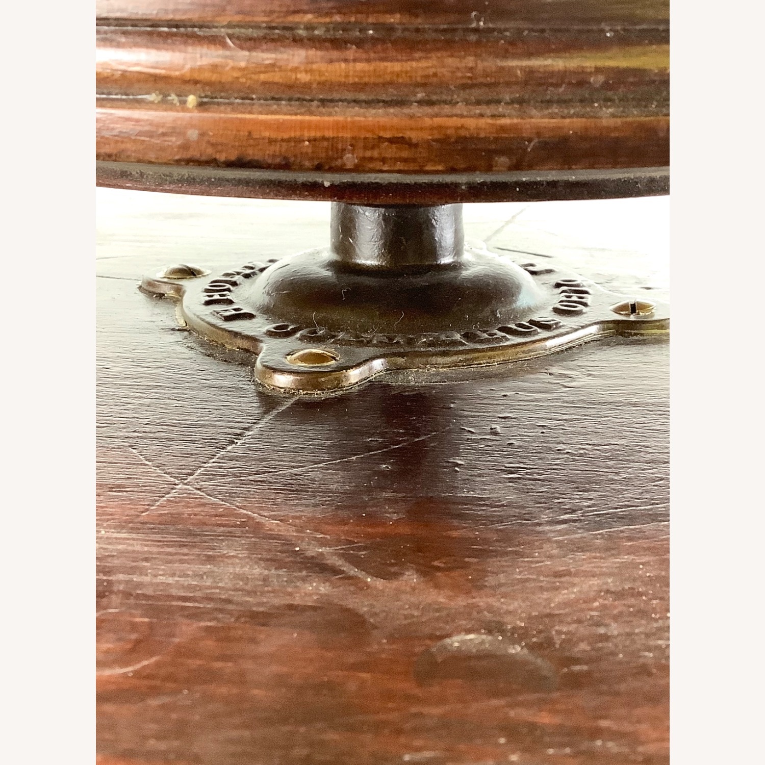 Antique Victorian Swivel Piano Stool - image-3