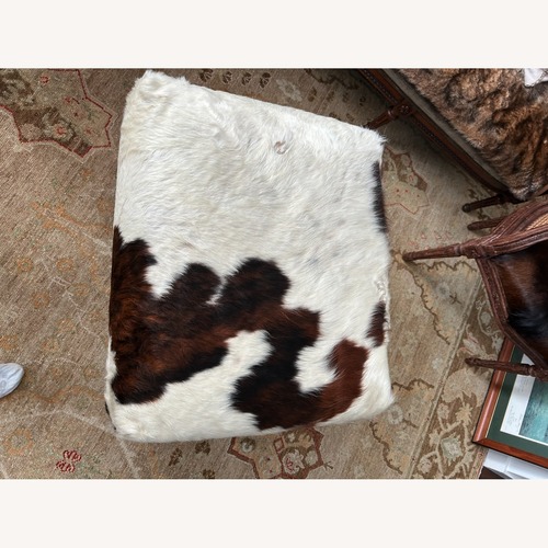 Used Vintage/Antique Finds Fur and Hide Ottoman for sale on AptDeco