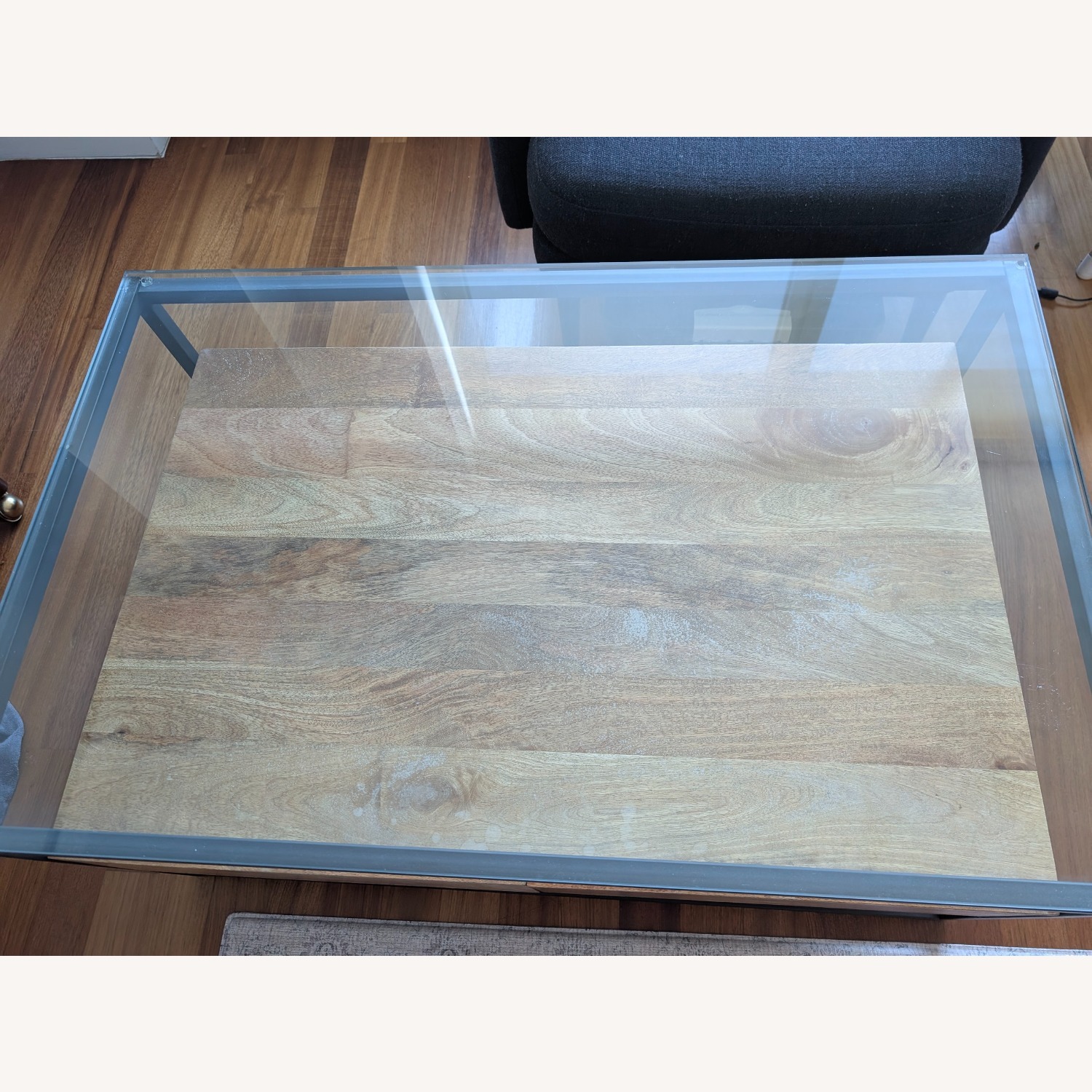 West Elm Box Frame Storage Coffee Table - image-2