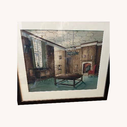Used Very fine English Interior Water Color ~1910 for sale on AptDeco