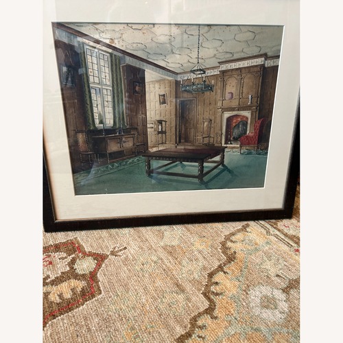Used Very fine English Interior Water Color ~1910 for sale on AptDeco