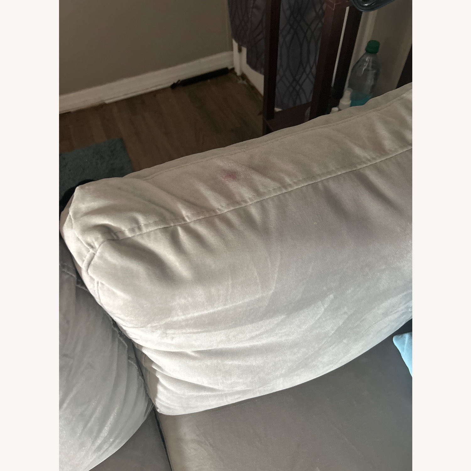 Light Gray Leather 3+ Seater Sofa - image-5