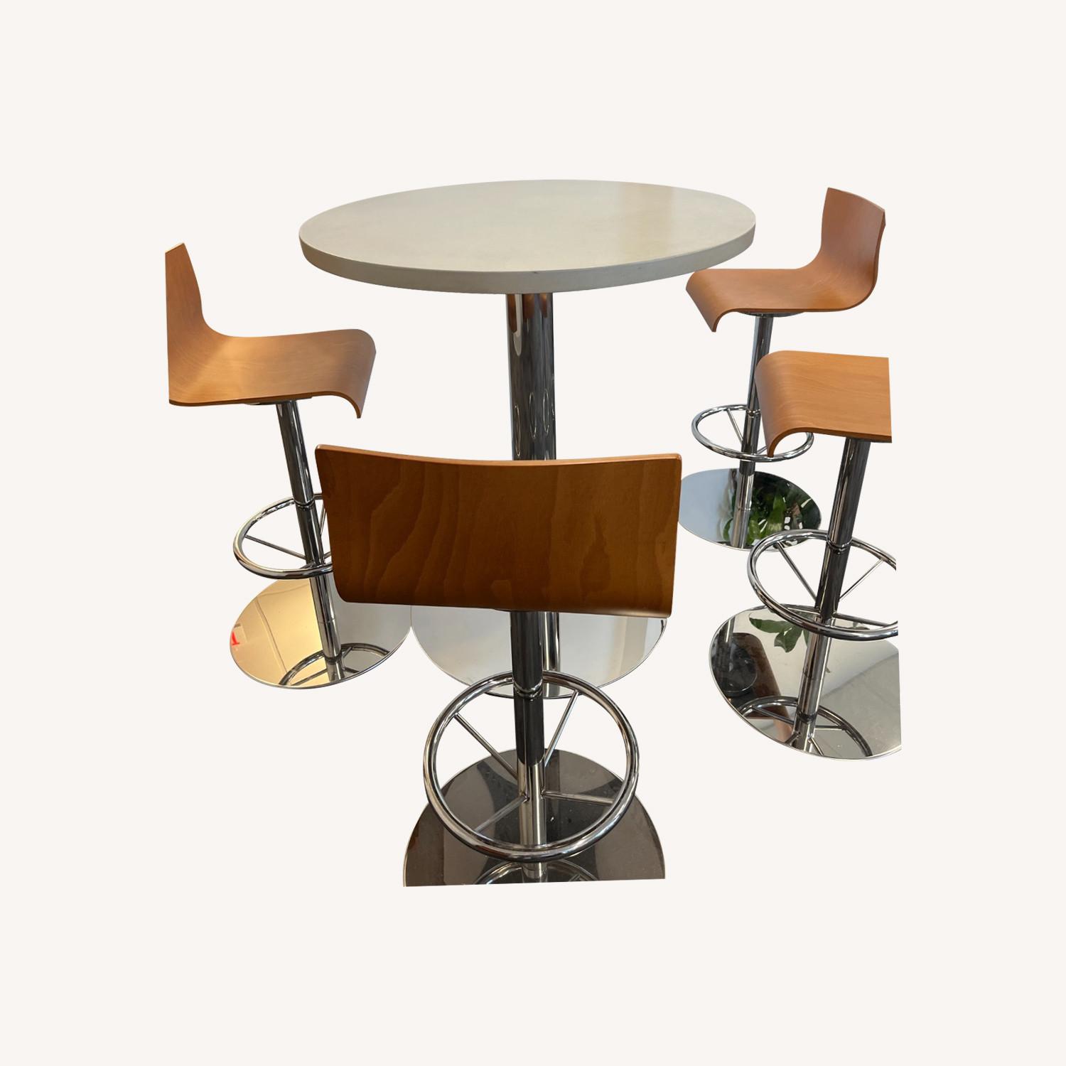 Two Aceray Natural Concrete Dining Sets - image-0